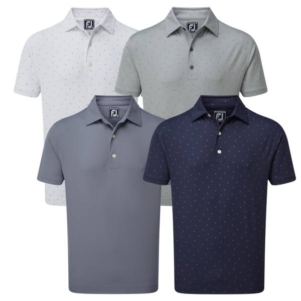 Smooth Pique With Houndstooth Collar Polo Shirt